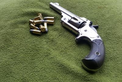 Historický revolver Smith Wesson cal.32CF SA 1872 Nádherný pův. stav  