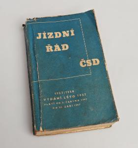 Jízdní řád ČSD 1957/58  - vydání léto 1957