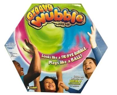 GROOVY WUBBLE BUBBLE Nafukovací míč bublinomíč koule 60-75m barevná