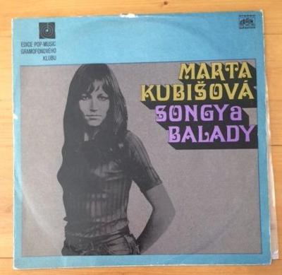 LP / MARTA KUBIŠOVÁ - SONGY A BALADY - 1969
