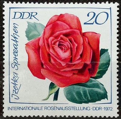 DDR: MiNr.1766 Izetka Spree-Athens 20pf, Int. Rose Exhibition ** 1972