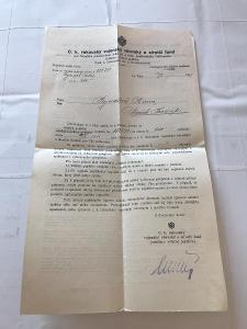 c. k. rakouský vojenský vdovský a sirotčí fond 1917 * vklad 400 K
