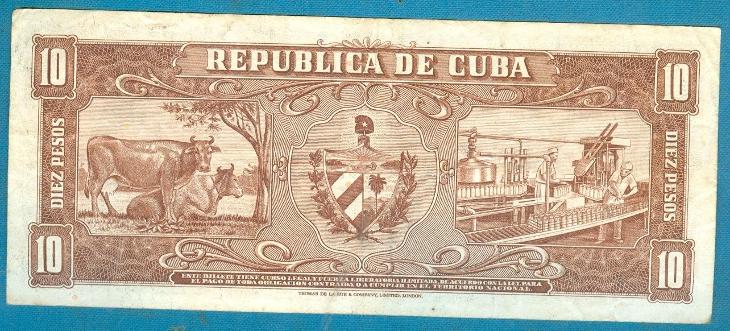 Kuba 50 pesos 1950 z oběhu