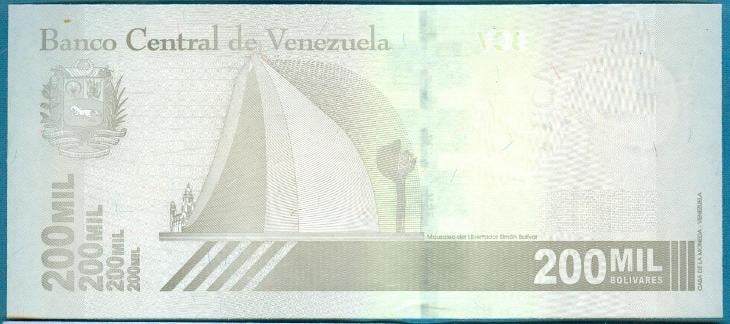 Venezuela 200 000 bolívarů 3.9.2020 UNC