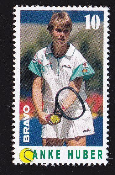 Známka časopisu BRAVO s tenisty - Anke Huber
