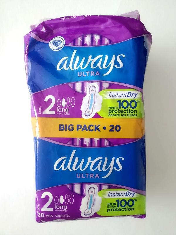 Vložky Always Ultra, 2-long, InstantDry, Big Pack 20 (19/20) - Lékárna a zdraví