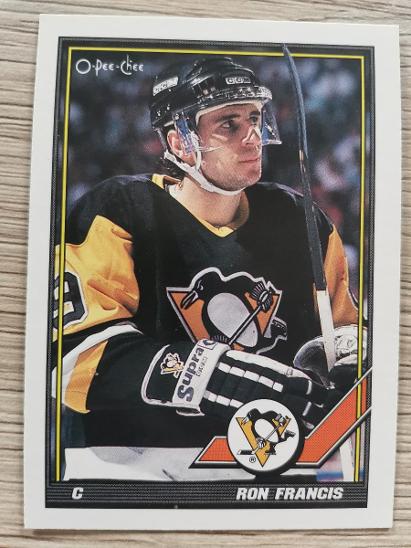 Karta O-Pee-Chee 91-92 č 130 Ron Francis - Sportovní hokejové karty