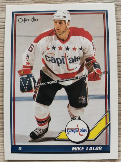 Karta O-Pee-Chee 91-92 č 483 Mike Lalor - Sportovní hokejové karty