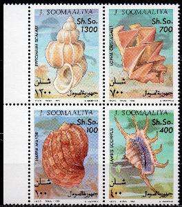 Somálsko-Mušle 1994**  Mi.507-510 / 10 €