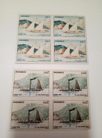 Monako doplatní čtyřbloky - Známky
