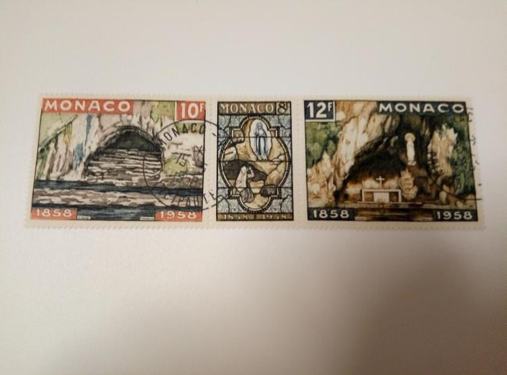 Monako soutisk ražený - Známky