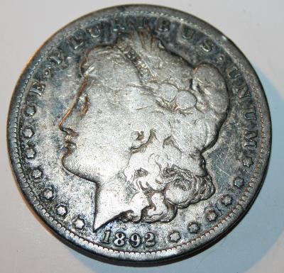 mince Spojené státy americké 1 dolar, 1892 Morgan Dollar