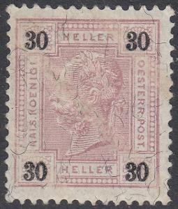Rakousko - Uhersko 1901 Mi 92 B * (13 : 13 1/2)