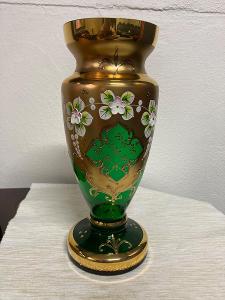 Bohemia glass váza 26 Cm. 