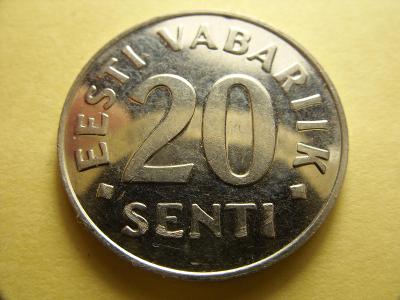 Estonsko - 20 Senti  z roku 1999