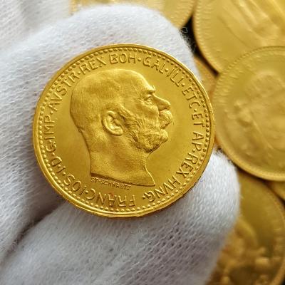 Krásná rakouská 10 Koruna 1912 BZ, František Josef I., zlatá mince