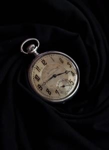 CHRONOMETRE CORGEMONT - stříbrné kapesní hodinky - funkční!!
