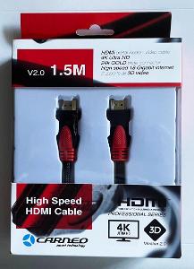 Kabel HDMI Carneo High speed, profesionální série, 1,5m, nové !!!