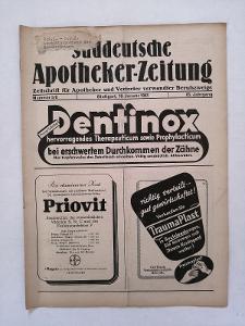 Süddeutsche Apotheker-Zeitung 1943 / Nr. 5-6 starý lékárnický časopis 