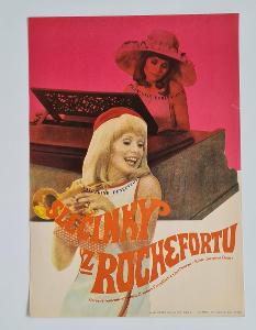 SLEČINKY Z ROCHEFORTU - starý filmový plakát A3 (Anonym, 1968)