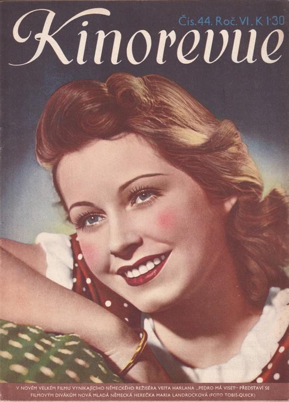 Časopis Kinorevue, Maria Landrock, 1940 - Starožitnosti a umění