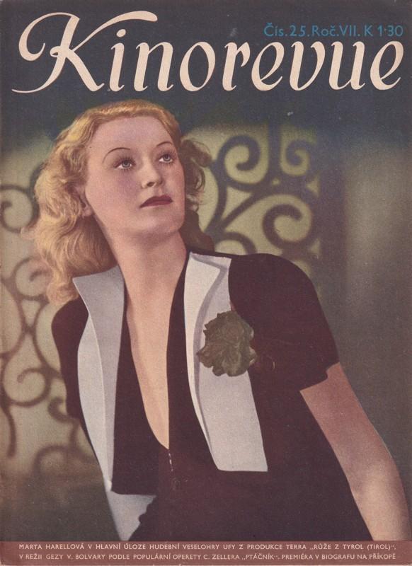 Časopis Kinorevue, Marta Harellová, 1941 - Starožitnosti a umění