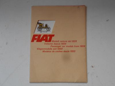 starý prospekt a plakát - vozy FIAT