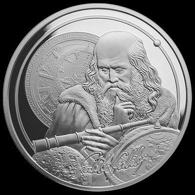 Stříbrná Mince Galileo, 1oz, Ikony Inspirace, 2021, Jen 10.000 ks