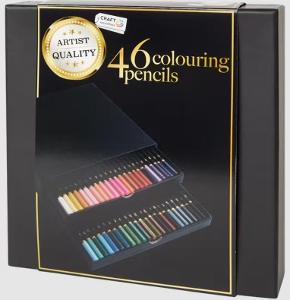 Luxusní balení pastelek v  krabičce 46ks
