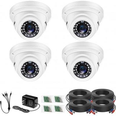 Sada čtyř bezpečnostních kamer CCTV Zosi 4AK-4182AW-UK, bílá