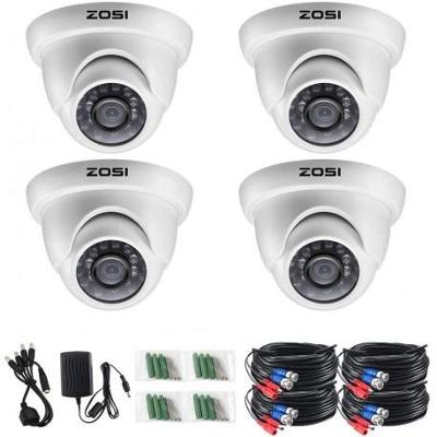 Sada čtyř bezpečnostních kamer CCTV Zosi 4AK-4181A-W-UK, bílá