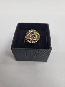 Zlatý prsten s barevnými kameny!
