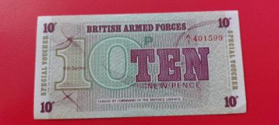 10 pence British Armed Force unc 