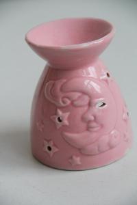P2. keramická aroma lampa růžová výška 10,5 cm