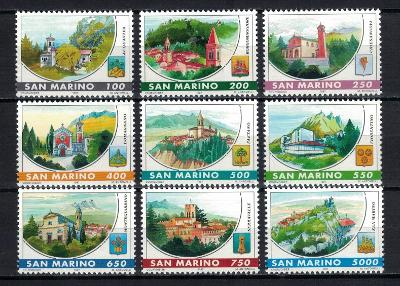San Marino 1997 kompletní série "San Marino Castles"