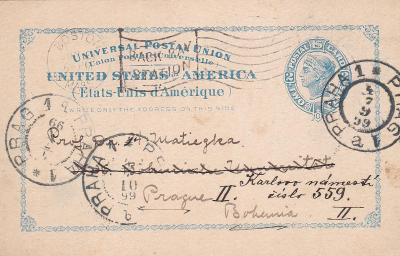 USA, firemní Boston 1899 - Praha, s přích., dosíl.