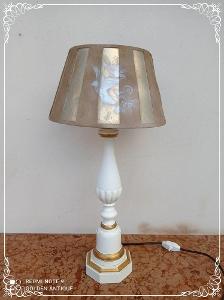 Stará zdobená stolní lampa 62 cm  