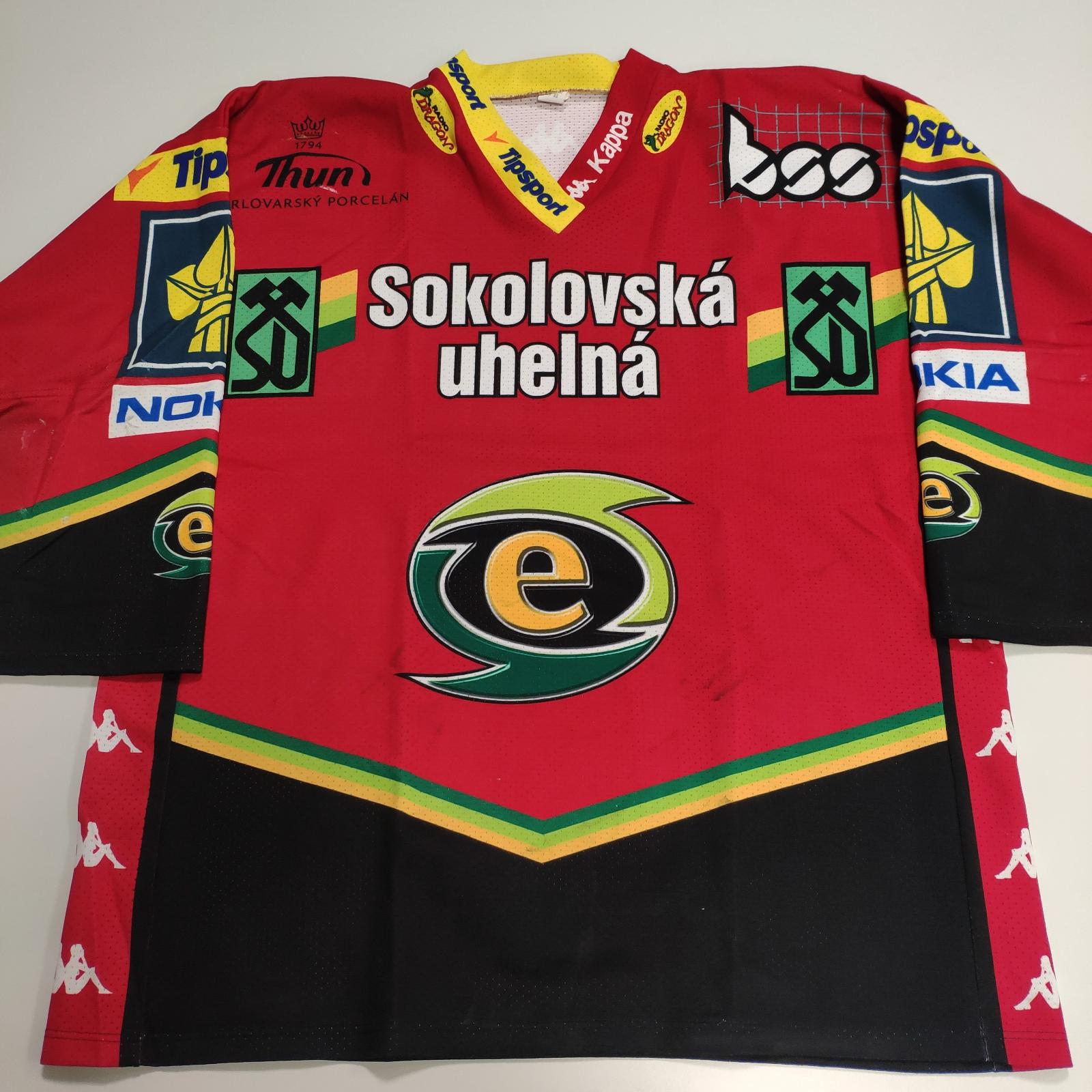 Originální hraný dres - #15 Miroslav Duben - Karlovy Vary - Vybavení na hokej