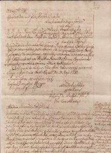 Listina z roku 1781