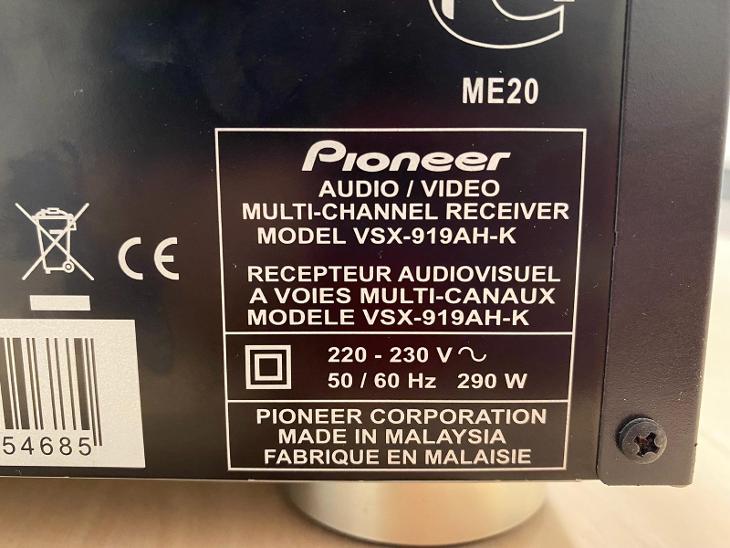 Receiver Pioneer VSX-919AH-K  - TV, audio, video
