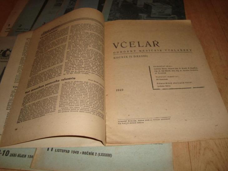Č.677- ČASOPISY VČELAŘ  1949-Č.1-12 - Starožitnosti a umění