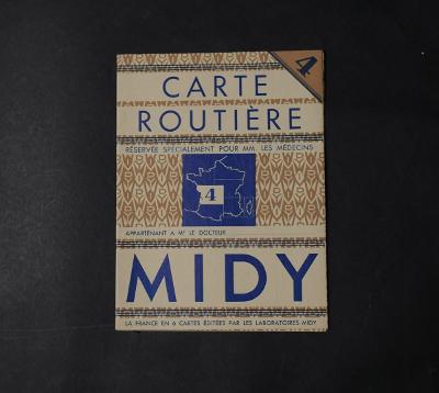 Mapa Carte MIDY, Francie, číslo 4