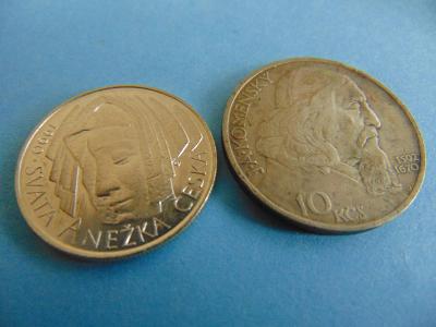 Pamětní Mince - stříbro - pěkné od Koruny - ČSR - ČSFR
