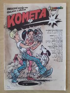 Časopis Kometa - obrázkové seriály pro chlapce a děvčata rok 1989 