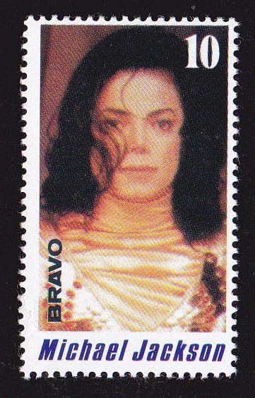 Známka časopisu BRAVO se zpěváky - Michael Jackson