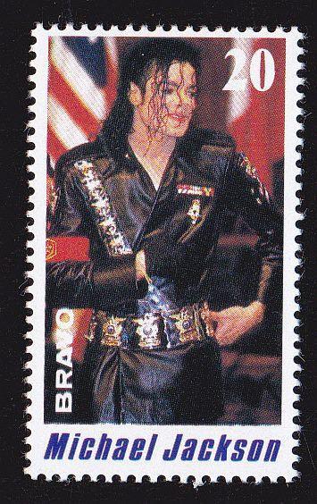 Známka časopisu BRAVO se zpěváky - Michael Jackson