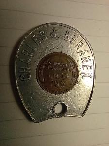 Cent 1947 v medaili Charles J. Beranek, Keep me and never go broke