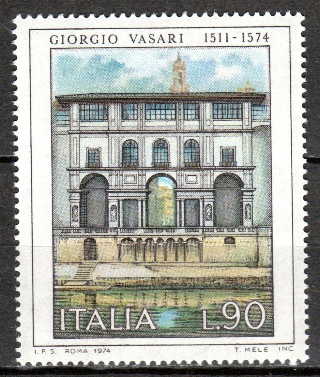 Taliansko 1974 Architektúra, Giorgio Vasari Mi# 1476 0907 - Známky