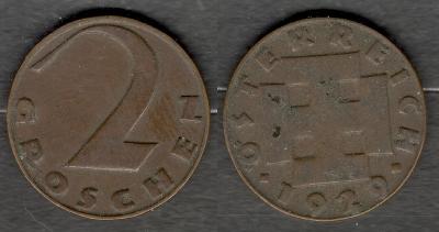 1929 Rakousko 2 groše z oběhu, 06