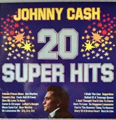 LP Johnny Cash - 20 Super Hits, 1971 EX